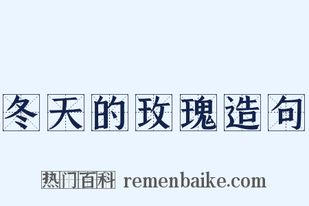 冬天的玫瑰造句是什么意思的图片